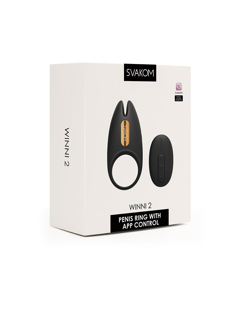 Svakom – Winni 2 Vibrerende Cockring Met Afstandsbediening – Zwart - Afbeelding 9