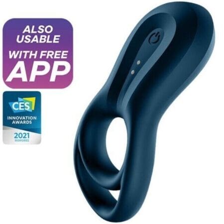 Satisfyer – Epic Duo Vibrerende Cockring – Blauw