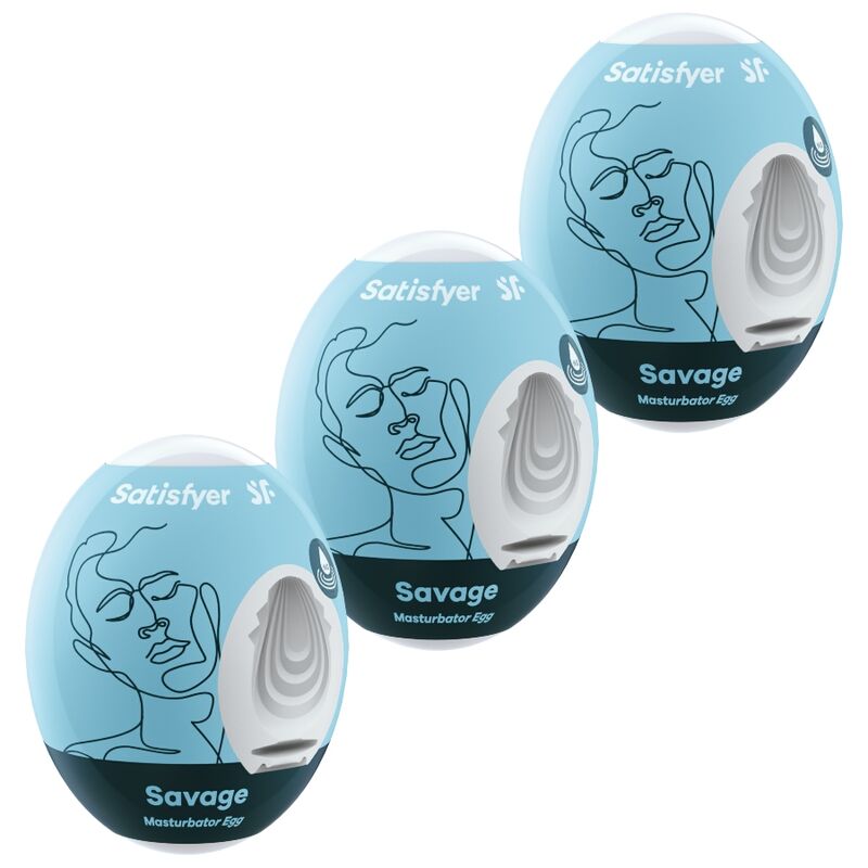 Satisfyer –  Masturbator Eggs 3 Stuks – Savage