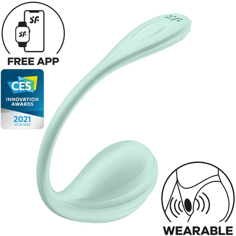 Satisfyer - Smooth Petal G-spot Wearable Vibrator With App – Green