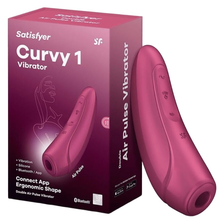 Satisfyer – Curvy 2 + Air Pulse Vibrator – Rood